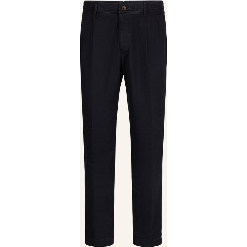 Windsor. Bundfaltenhose Regular Fit blau