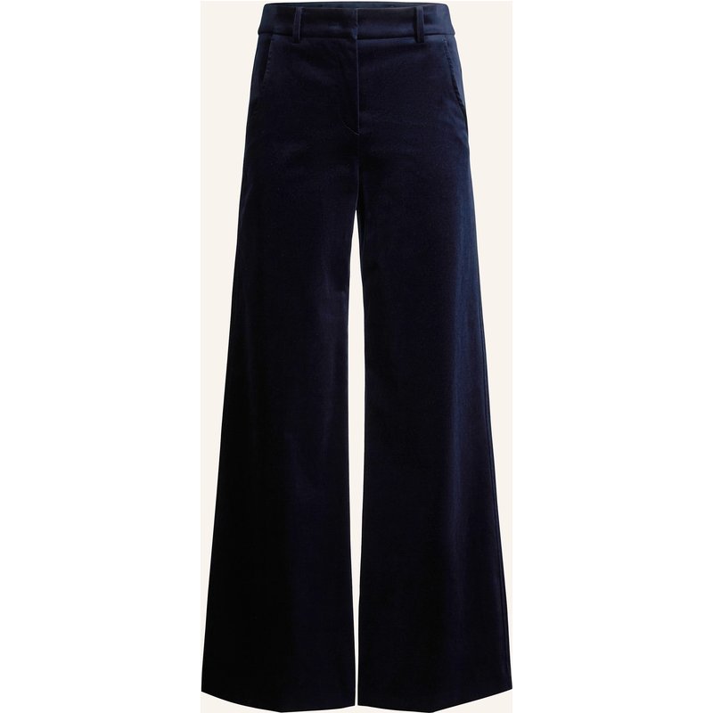Windsor. Marlenehose Aus Samt blau