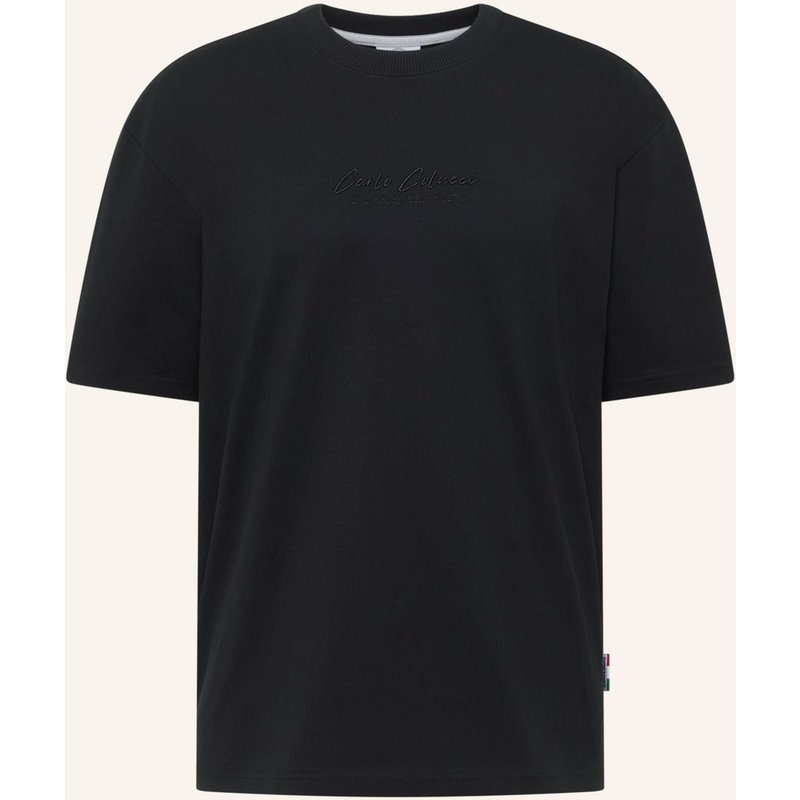 Carlo Colucci Oversized Signature T-Shirt - Legacy Flatz schwarz