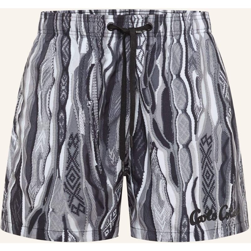Carlo Colucci Carlo Colucci Swimshort - Signature Knit Print Federici schwarz