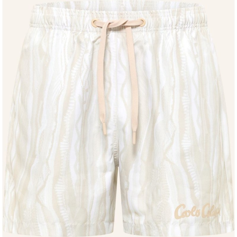Carlo Colucci Carlo Colucci Swimshort - Signature Knit Print Federici weiss