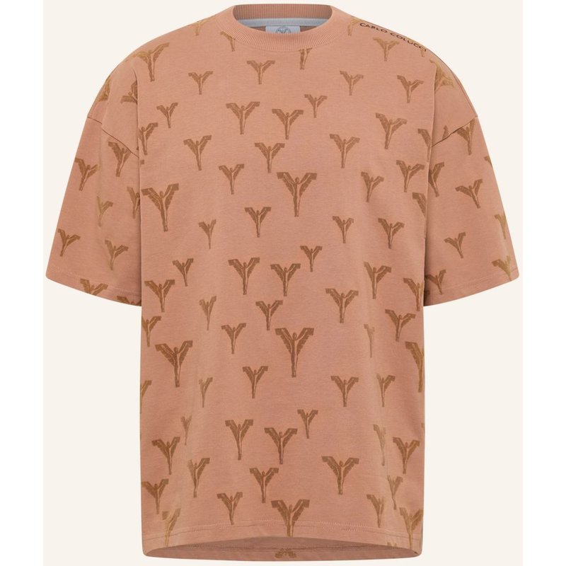 Carlo Colucci Logo T-Shirt - Clean Capsule Fasan braun