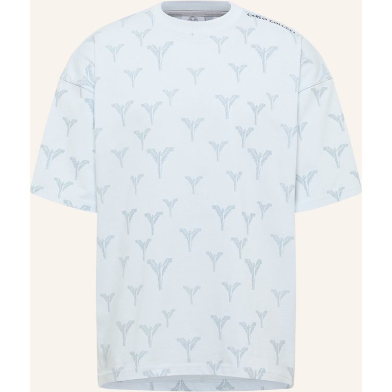Carlo Colucci Logo T-Shirt - Clean Capsule Fasan blau
