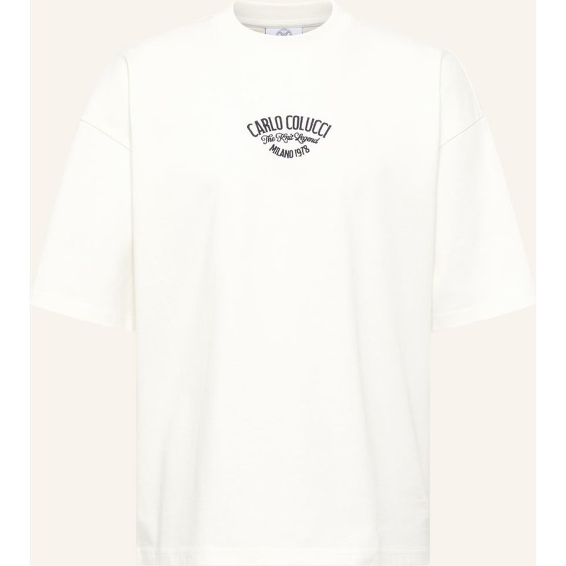 Carlo Colucci T-Shirt - The Knit Legend Felici weiss