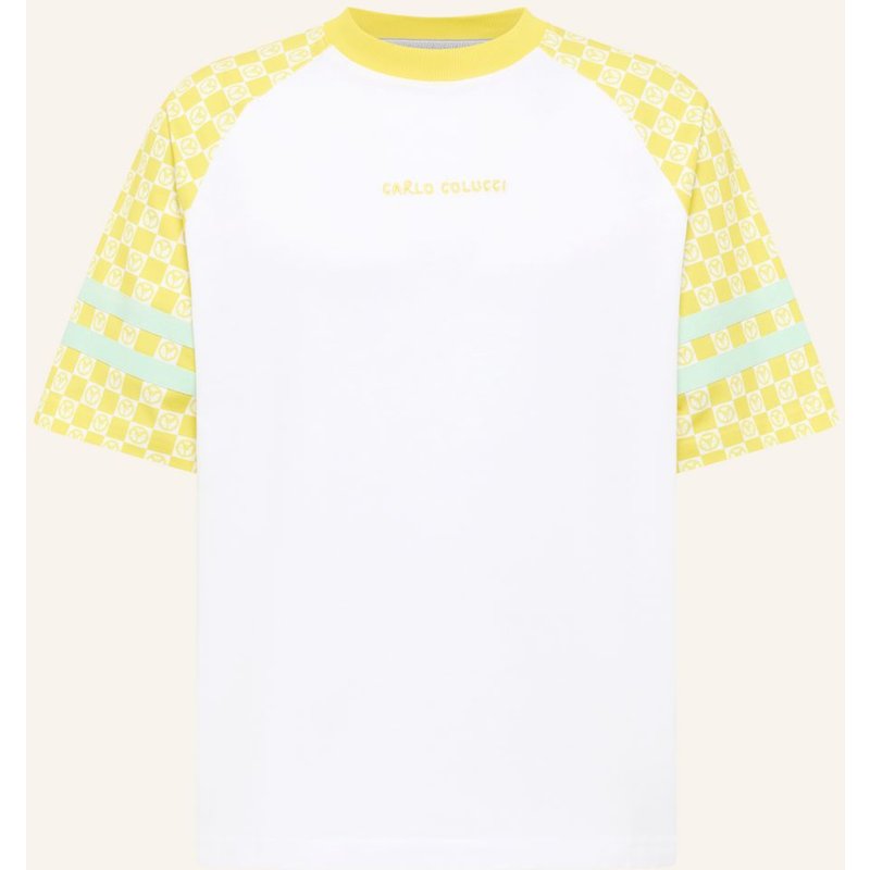 Carlo Colucci Oversize T-Shirt - Mosaic Legacy Federzoni weiss
