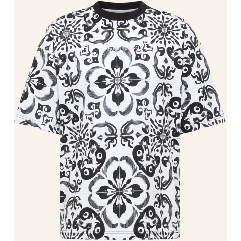 Carlo Colucci Oversize T-Shirt - Mosaic Legacy Fedi schwarz