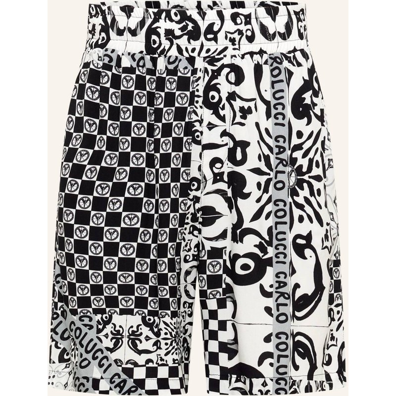 Carlo Colucci Shorts - Mosaic Legacy Fedrigotti schwarz