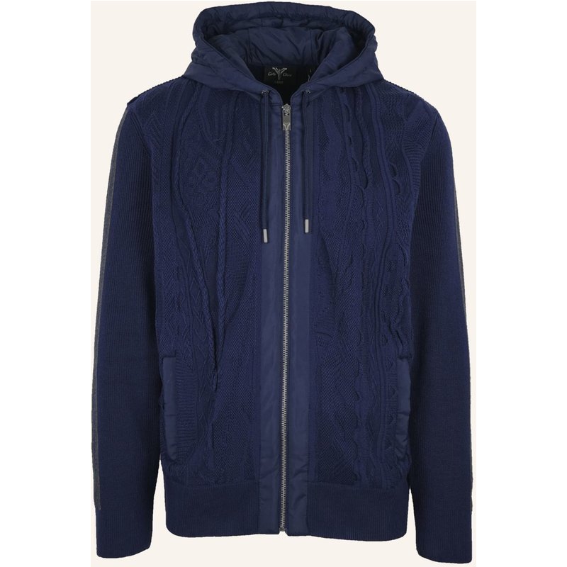 Carlo Colucci Hybrid Strickjacke - Carat 3.0 Fieri blau