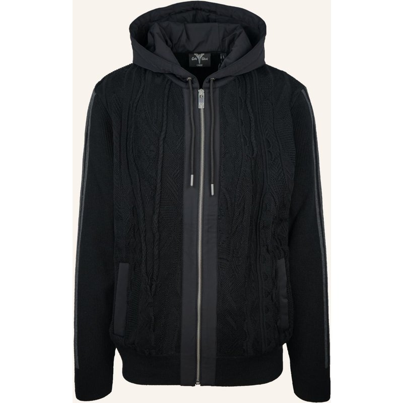 Carlo Colucci Hybrid Strickjacke - Carat 3.0 Fieri schwarz