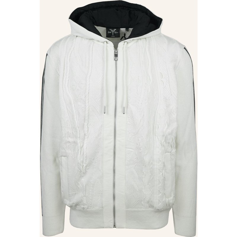 Carlo Colucci Hybrid Strickjacke - Carat 3.0 Fieri weiss