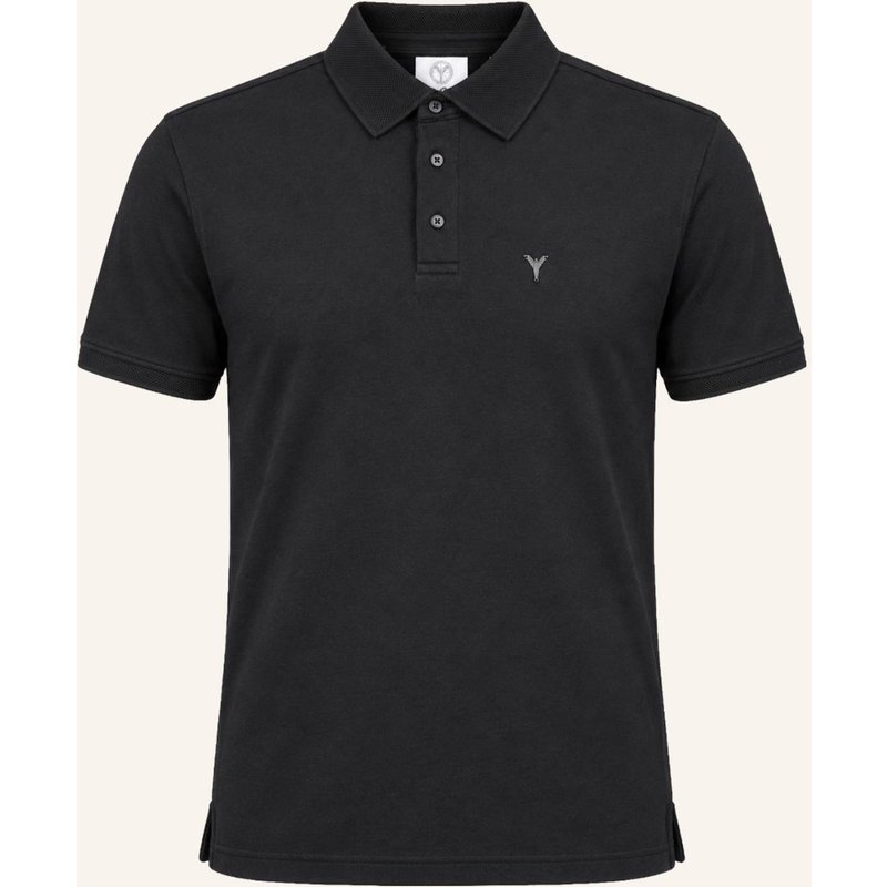 Carlo Colucci Poloshirt - Carlos Classic Franer schwarz