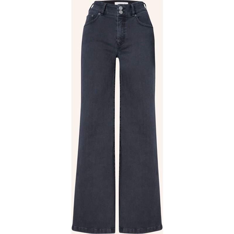 Item m6 Flared Jeans Wide Legged High Rise Denim schwarz