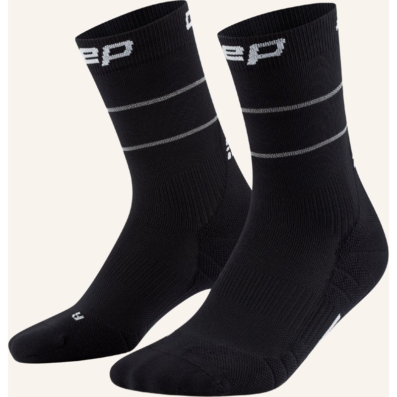 Cep Cep Cep Pro Run Reflective Socks, Mid Cut, 2.0, Men schwarz