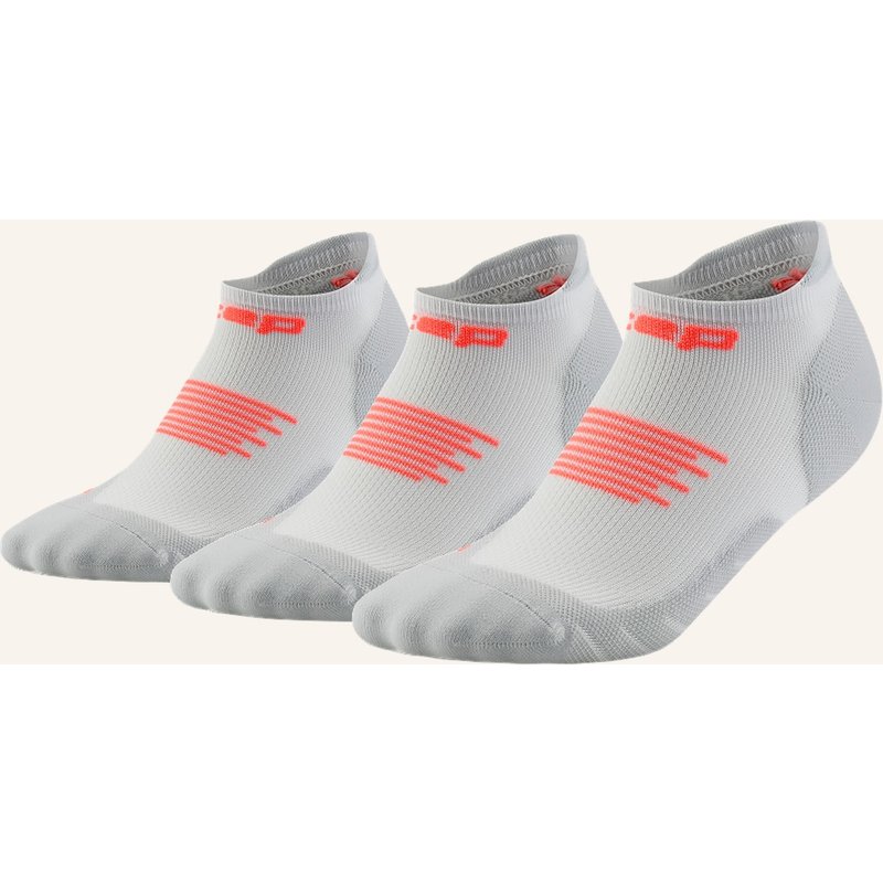 Cep Laufsocken Run 3-Pack No Show Mit Kompression grau