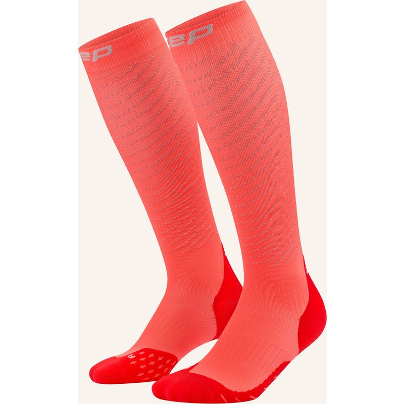 Cep Cep Cep Pro Run Reflective Socks, Tall, 3.0, Men pink