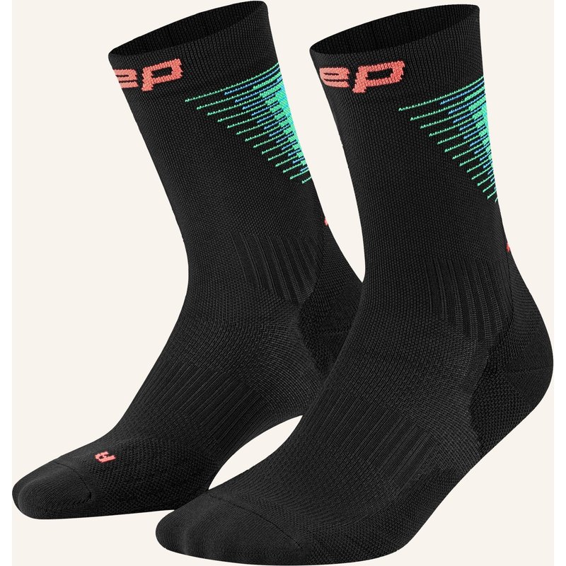 Cep Cep Cep Run Edt. Halo Socks, Mid Cut, Women schwarz
