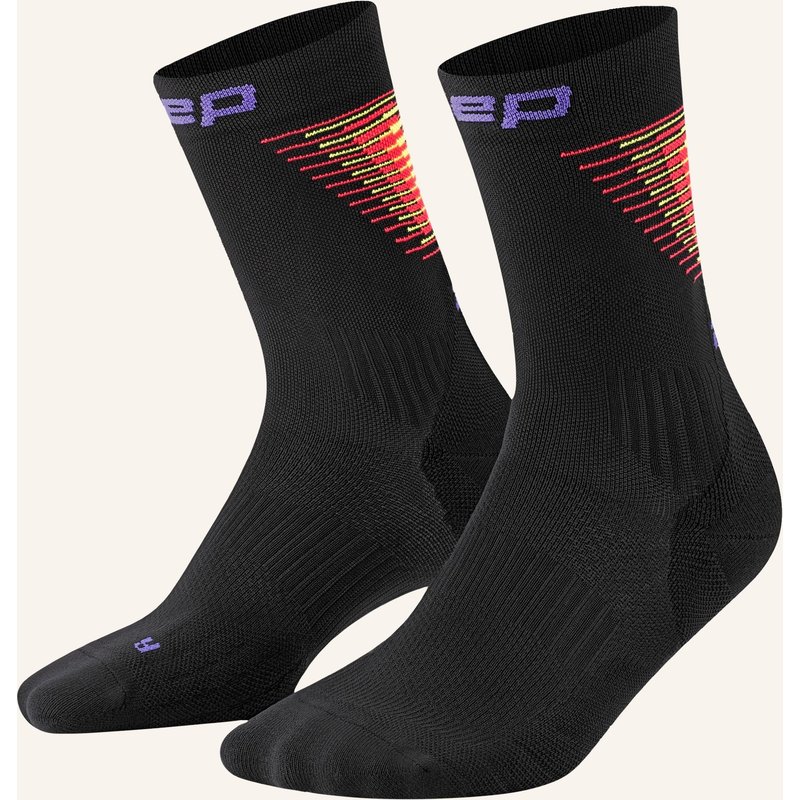 Cep Cep Cep Run Edt. Halo Socks, Mid Cut, Women schwarz