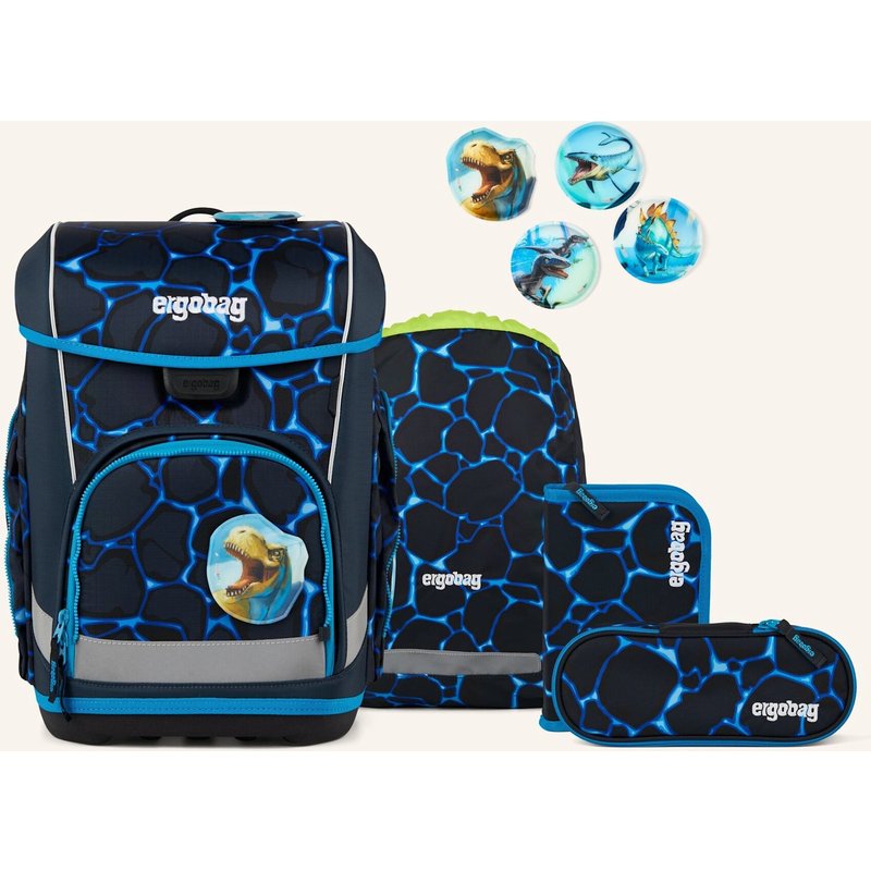 Ergobag Schulranzen-Set Cubo Light Set blau