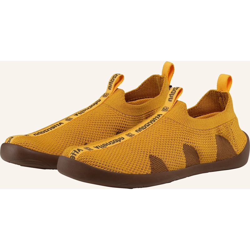 Affenzahn Hausschuh Knit Flinky gelb