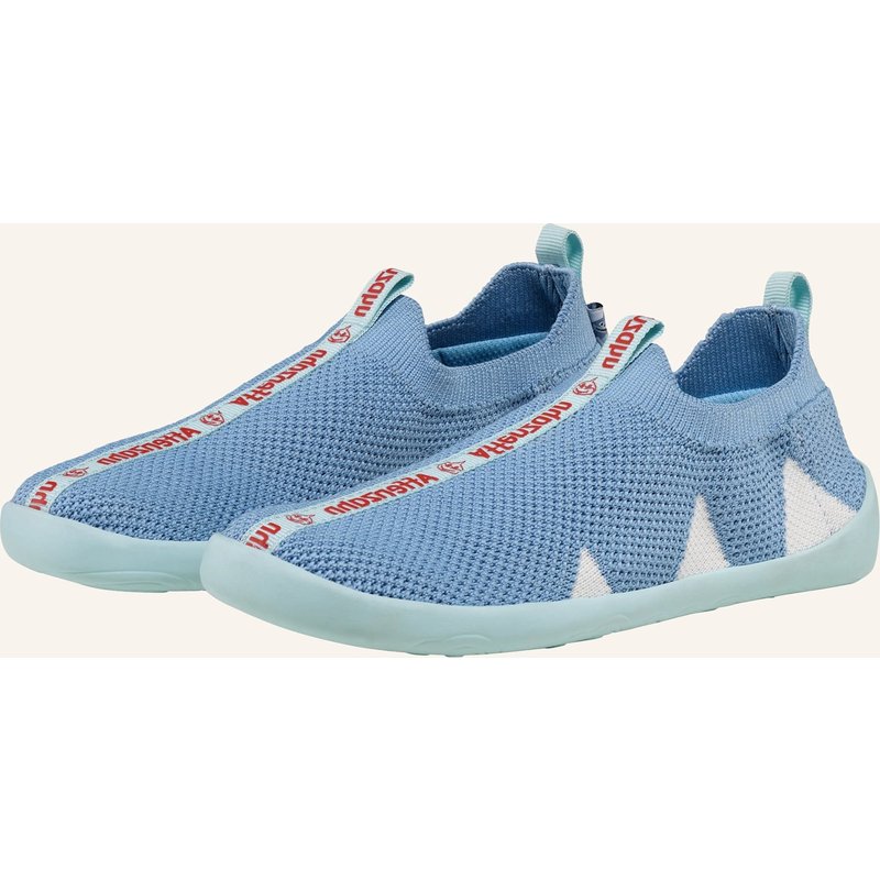 Affenzahn Hausschuh Knit Flinky blau