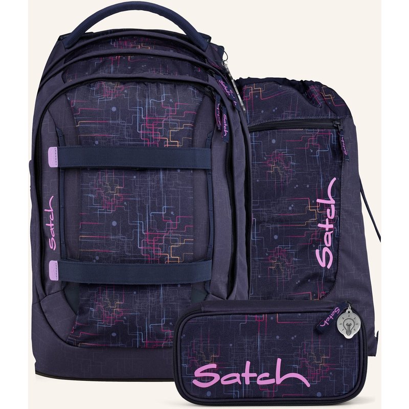 Satch Schulrucksack-Set Pack Set blau