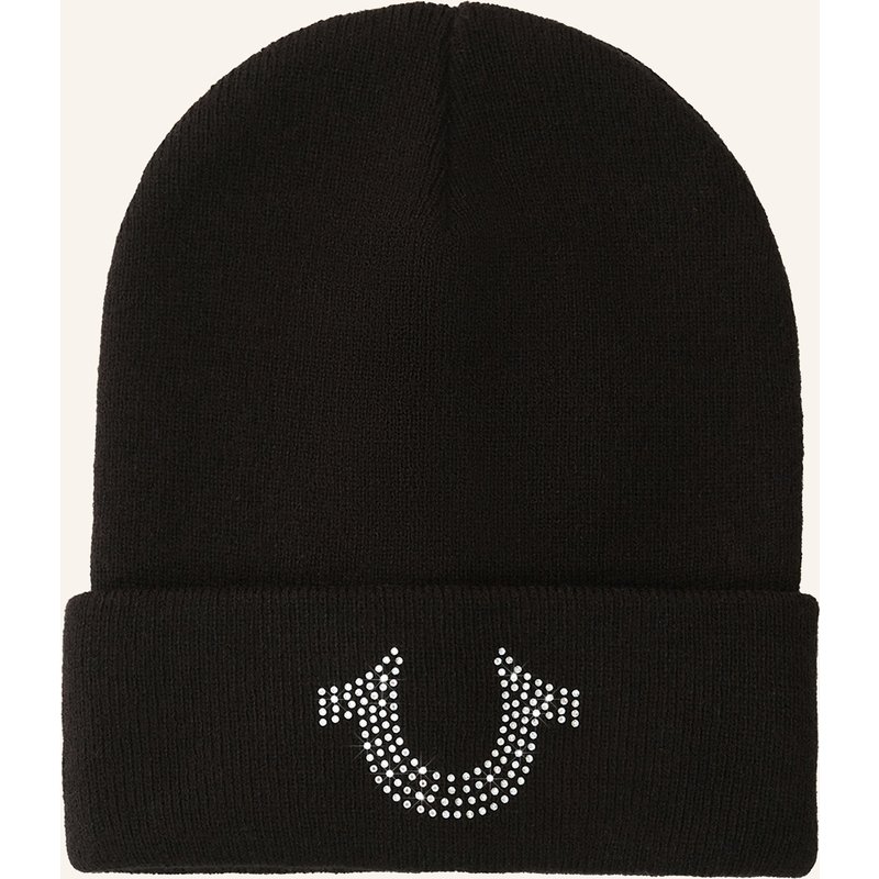 True Religion Beanie Crystal schwarz