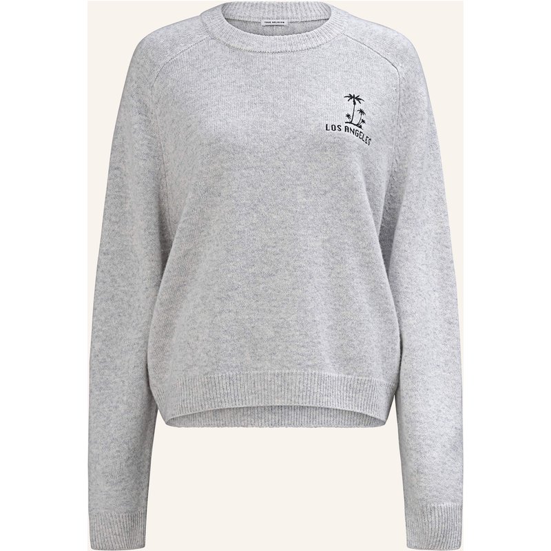 True Religion Strickpulli Mc California grau