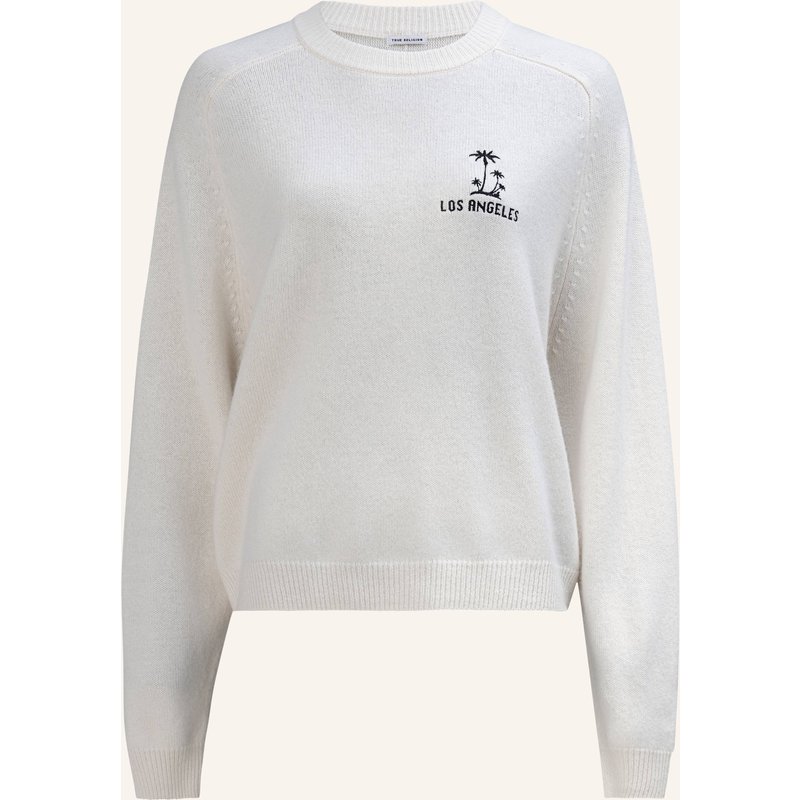 True Religion Strickpulli Mc California weiss