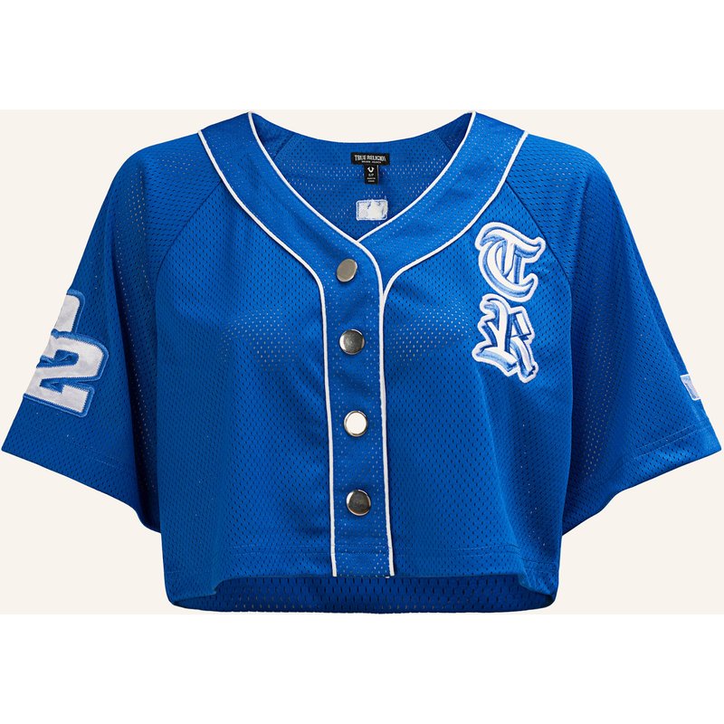 True Religion Jerseyhemd Satin Patch blau
