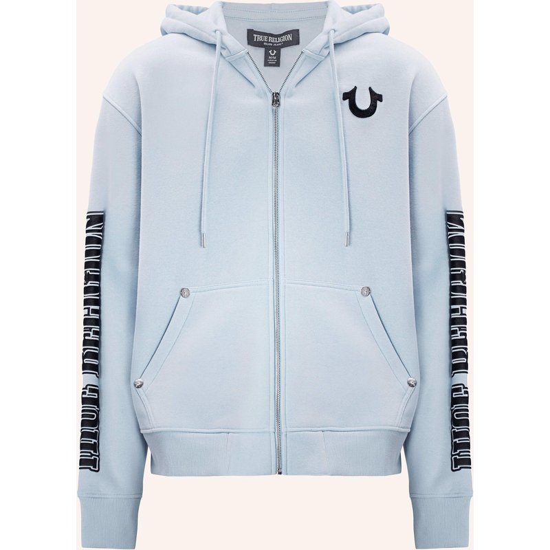 True Religion Zip-Hoodie Logo gruen