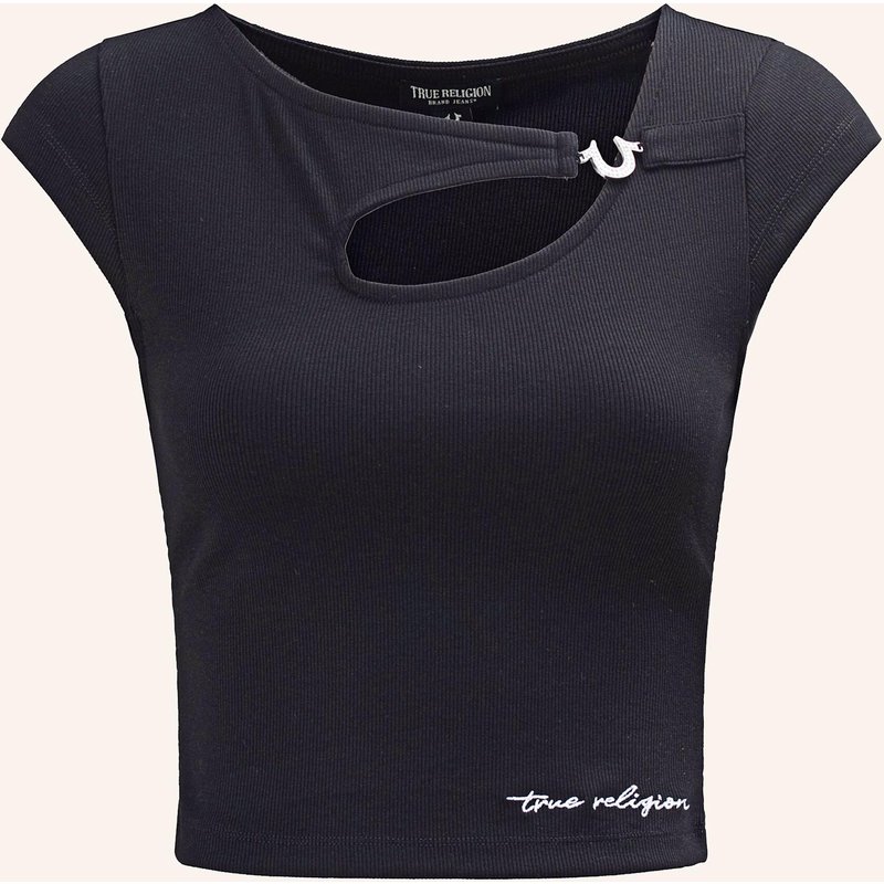 True Religion Rib-Top Crystal schwarz