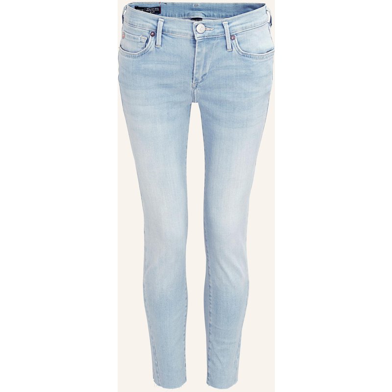 True Religion Jeans Halle Crop Slit blau