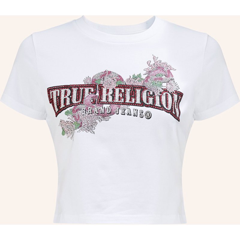 True Religion T-Shirt Snake weiss