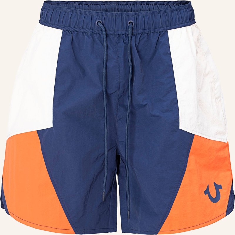 True Religion Track Short Colorblock blau