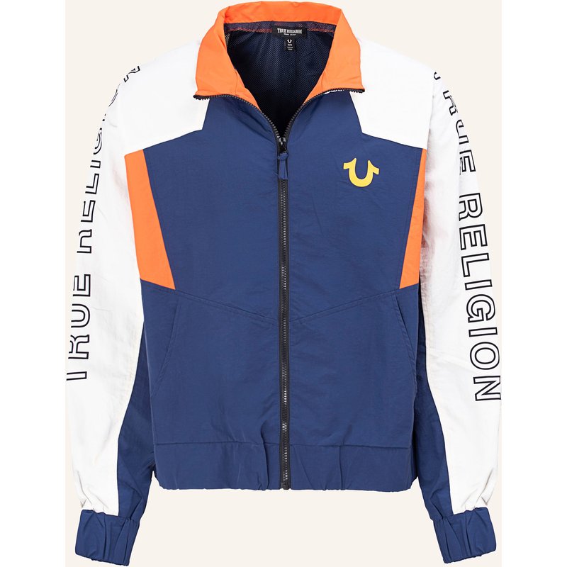 True Religion Track-Jacke Colorblocking blau