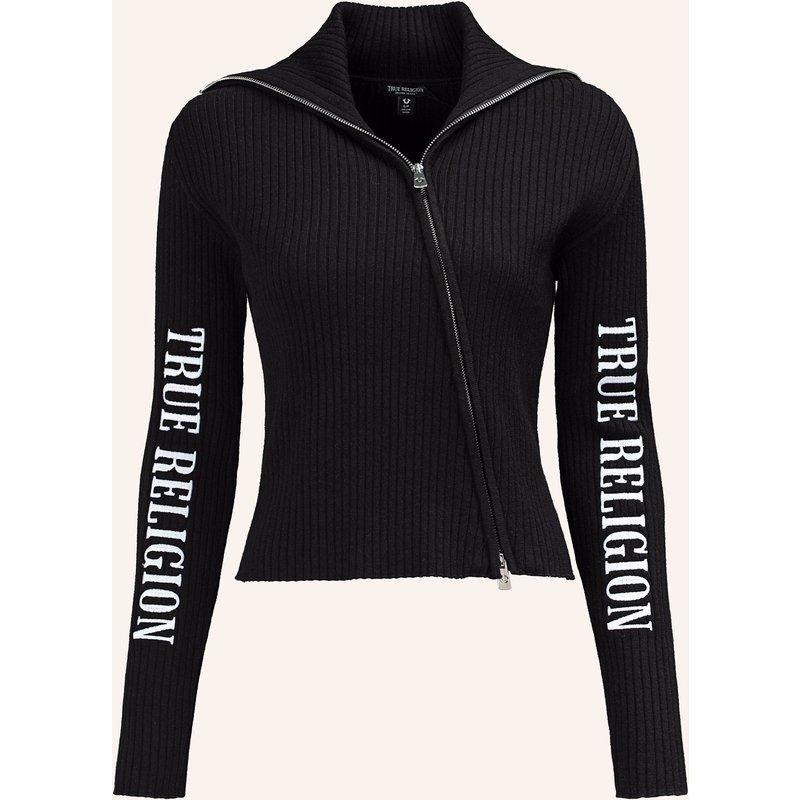 True Religion Sweater Zip schwarz
