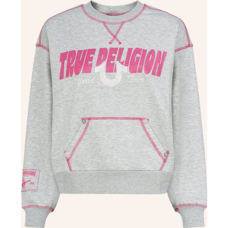 True Religion Sweatshirt Crystal grau