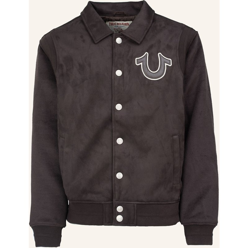 True Religion Bomberjacke Suede braun