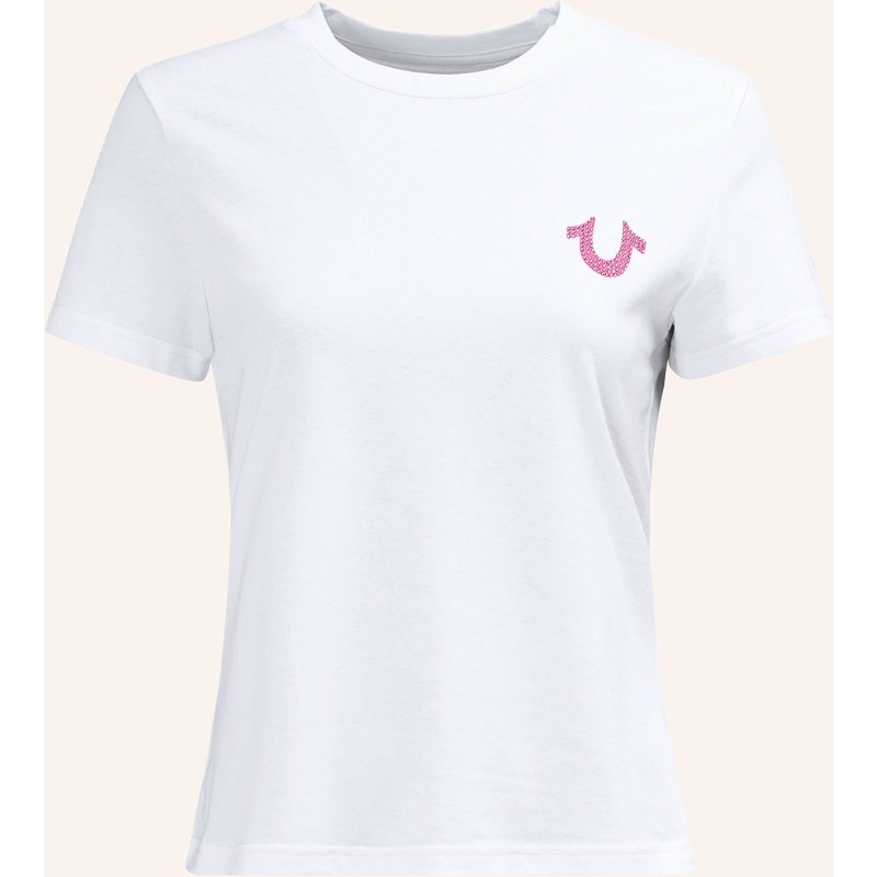 True Religion T-Shirt Crystal weiss