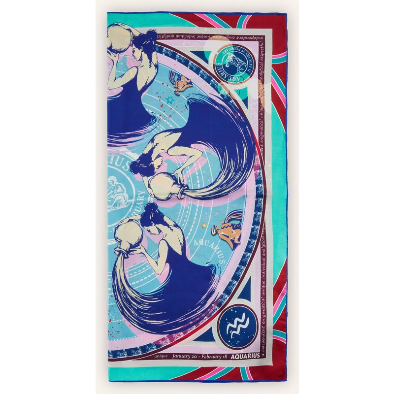 Codello Tuch Sternzeichen Wassermann blau