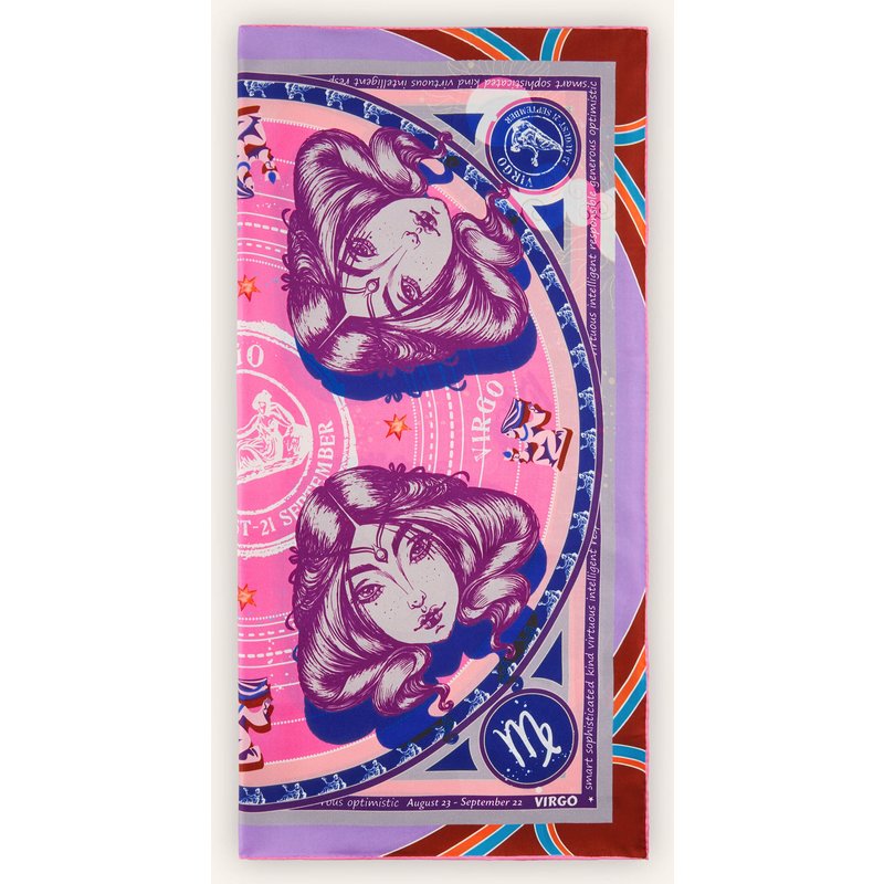 Codello Tuch Sternzeichen Jungfrau pink