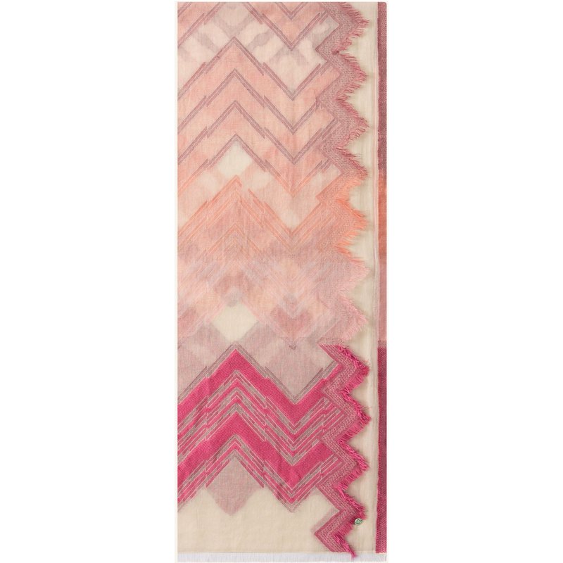 Codello Jacquard-Schal weiss