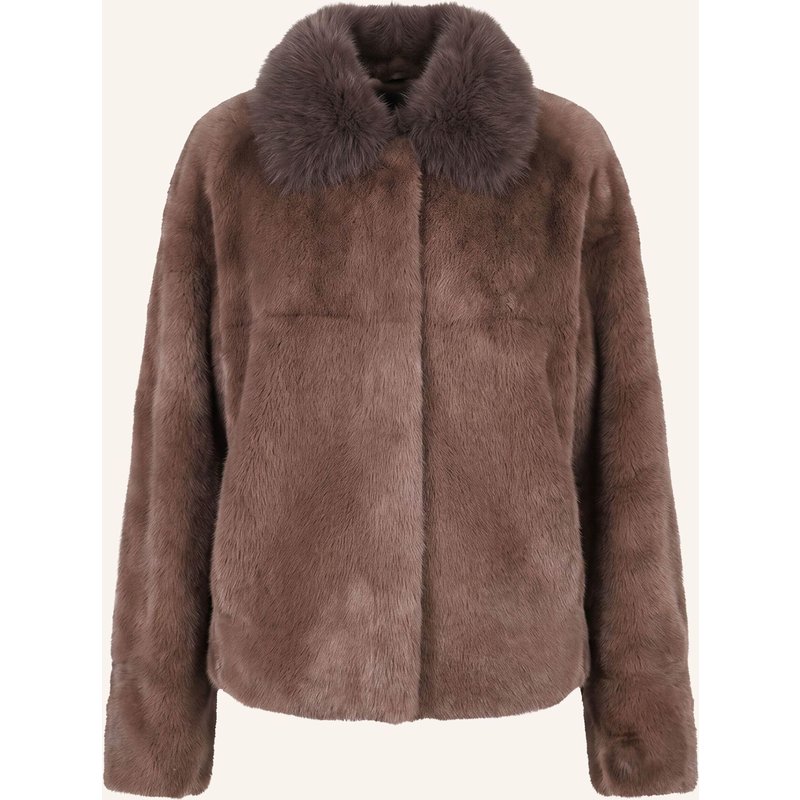 Blonde No.8 Kunstfell-Jacke Tara braun