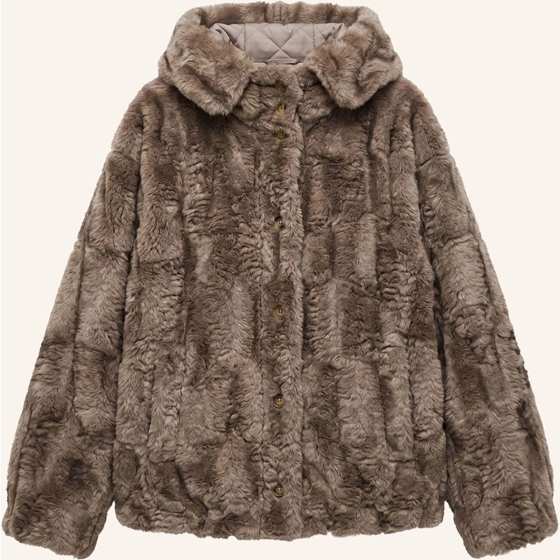 Blonde No.8 Kunstfell-Jacke Anjy beige