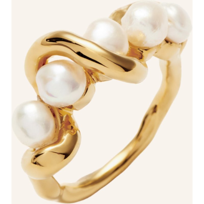Missoma Ring Molten Pearl By Glambou gold