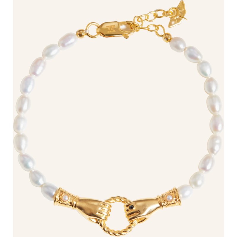 Missoma Armband Harris Reed In Good Hands Pearl By Glambou gold