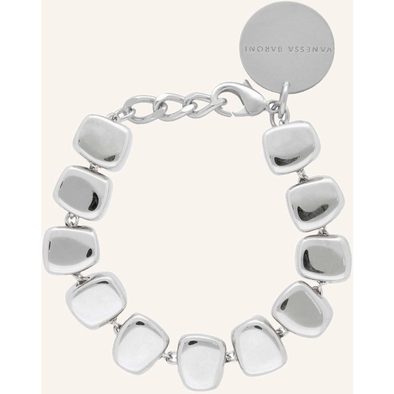 Vanessa Baroni Armband Mini Organic Shaped Bracelet Snow Green Marble By Glambou silber
