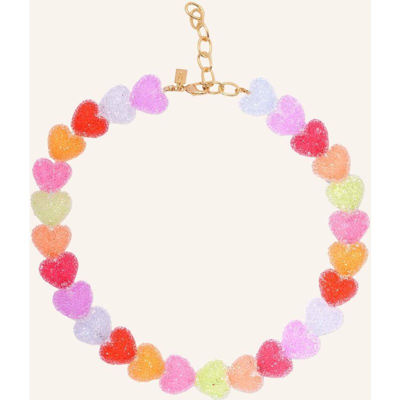 Crystal Haze Halskette Jelly Heart By Glambou gold