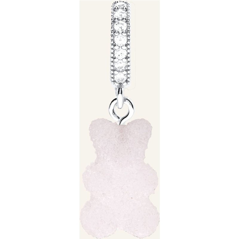 Crystal Haze Anhänger Fizzy Nostalgia Bear Strawberry Pave By Glambou silber