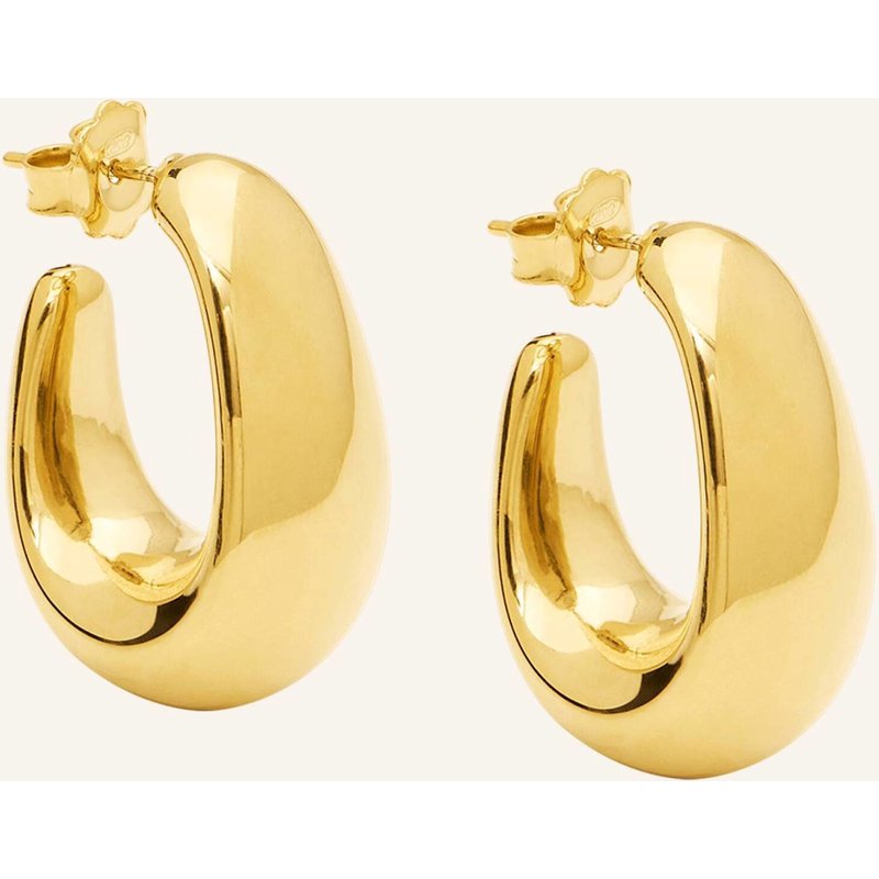 Pompidou Ohrhänger Mini Elia Oval Stud By Glambou gold